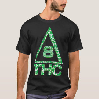 Camiseta Delta 8 THC Delta 8 Triângulo Símbolo de Semana Ve