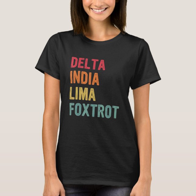 Camiseta Delta India Lima Foxtrot (Frente)