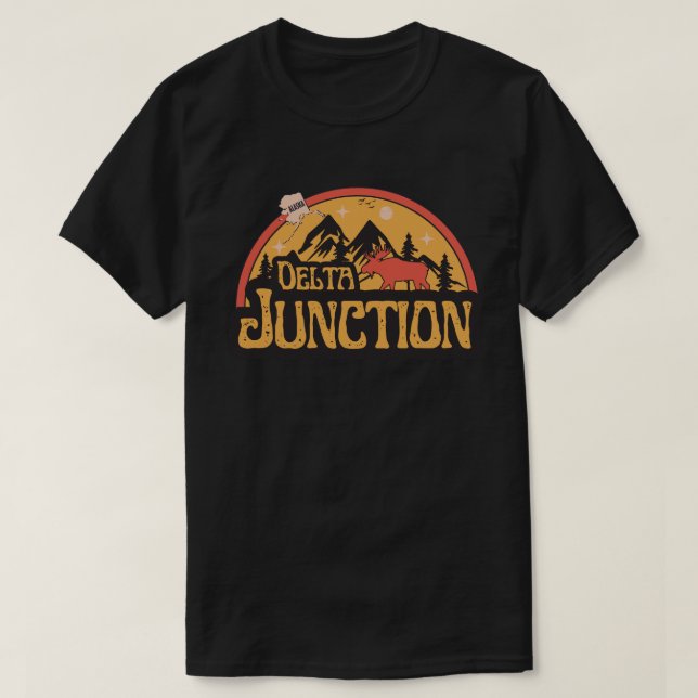 Camiseta Delta Junction, Alaska-Shirt (Frente do Design)