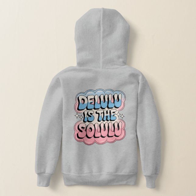 Camiseta Delulu é o Solulu (Postura das costas)