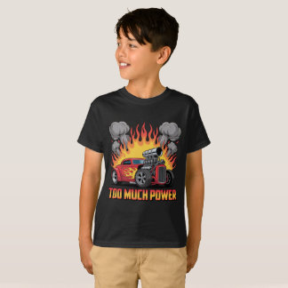 Camiseta Demais Poder - Desenho Retro de Carro Musculoso Ho