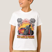 Demais Poder - Desenho Retro de Carro Musculoso Ho