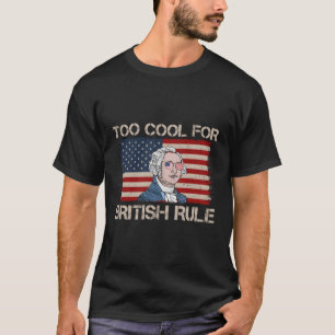 Camiseta Demasiado Para A Regra Britânica Usa Bandeira Amer