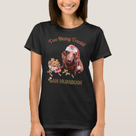 Camiseta Demasiados Tratamentos, Bah Humbug Dachshund