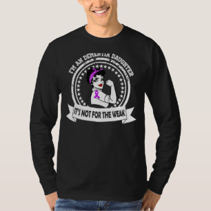 Camiseta Demência Eu sou uma fita roxa da Dementia Filha
