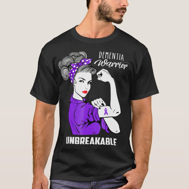 Camiseta Dementia Guerreiro Demência Inseparável Sensibiliz (Frente)