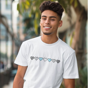 Camiseta Demiboy Flag Pixel Heart