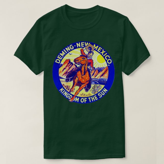 Camiseta Deming Novo México dos anos 40 (Frente do Design)