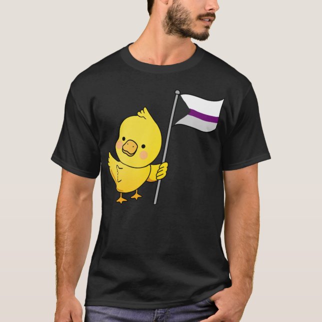 Camiseta Demisexual Duck Uma mulher não pode ser cabeça de  (Frente)