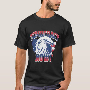 Camiseta Democracia Agora Vote Kamala Harris 2024 Democrata