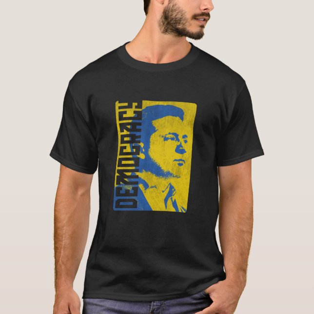 Camiseta Democracia de Zelensky por © Purkins Originals (Frente)