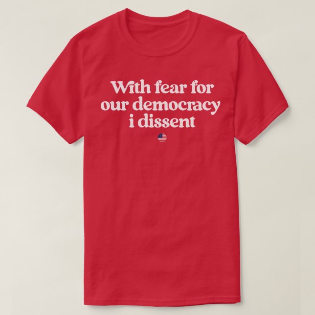 Camiseta Democracia I Discordo (Frente do Design)