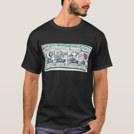 Camiseta Democracia sobre a teocracia