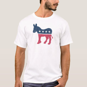 Camiseta Democrata Donkey Vintage desapontado