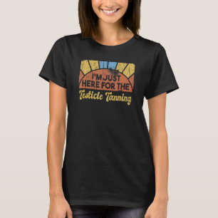 Camiseta Democrata, estou aqui para o Testicle Tanning