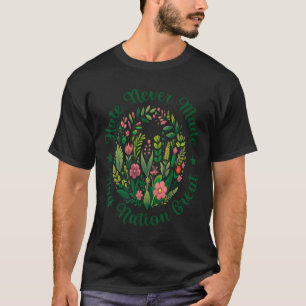 Camiseta Democrata Liberal Antitrump Presidente Floral Artí
