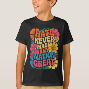 Camiseta Democrata Liberal Floral Anti Trump Presidente