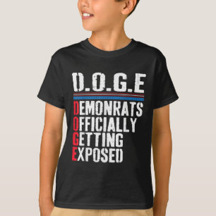Camiseta Democrata Oficialmente Exposta Trump 2025