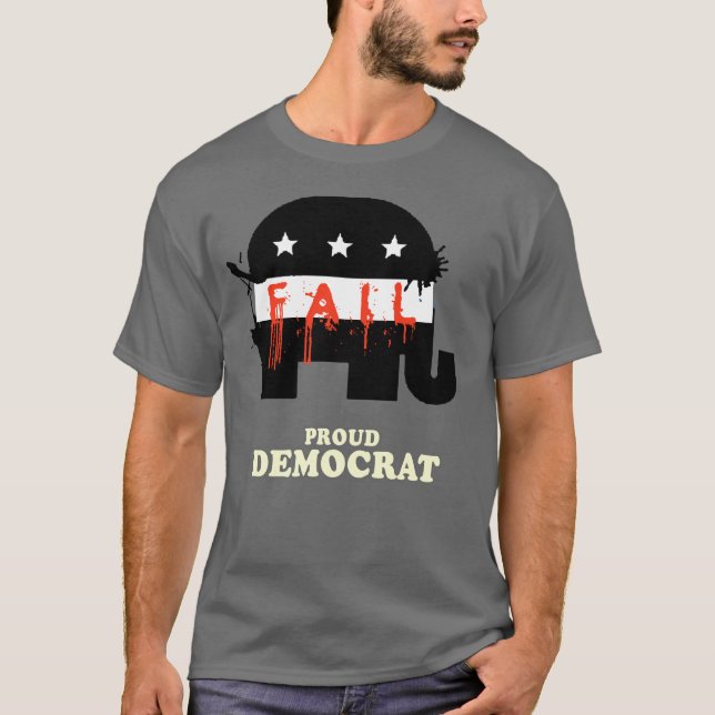 Camiseta Democrata orgulhosa (Frente)