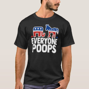 Camiseta Democrata Republicano Humor Político Todo Mundo Po