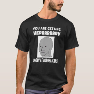 Camiseta Democrata Republicano Npc-Xipnotizado Xepe Hypnosi