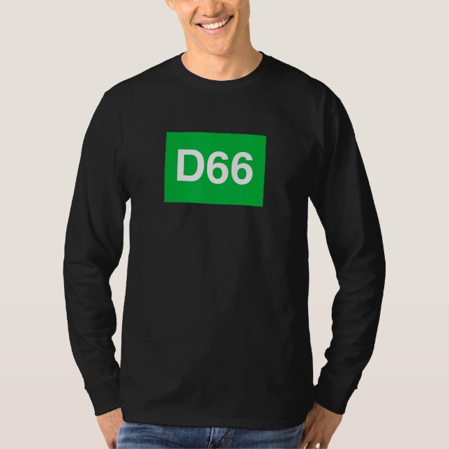 Camiseta Democratas 66 (Frente)