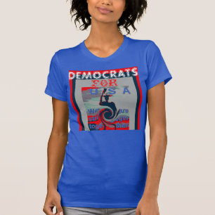 Camiseta Democratas EUA somos mais fortes juntos Mulheres