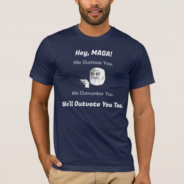 Camiseta Democratas Pensam, Esquerda e Republicanos de Esqu (Frente)
