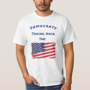 Camiseta Democratas Retomando a Eleição da Bandeira