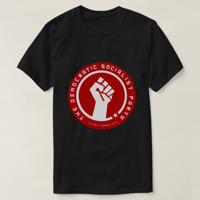 Camiseta Democratas Socialistas da América Clássica (Frente do Design)