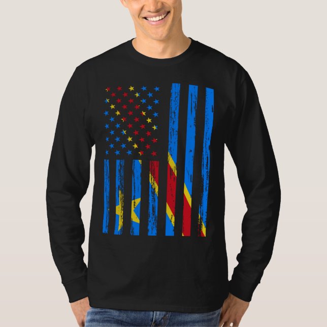 Camiseta Democratic Republic Congo Flag America US It is in (Frente)