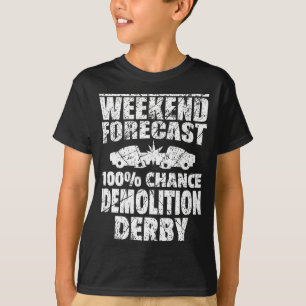 Camiseta Demolição Derby Crashing Carros Destruição Fim de