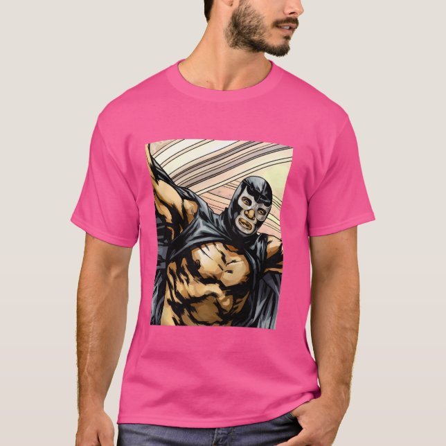 Camiseta Demon Azul Lucha Libre (México) (Frente)