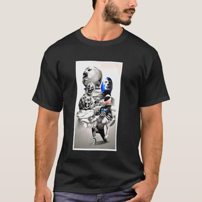 Camiseta Demon Azul Lucha Libre (México) (Frente)