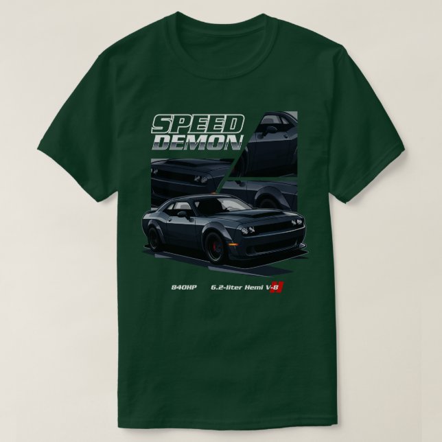 CAMISETA DEMON DE VELOCIDADE DE DEMON (Frente do Design)