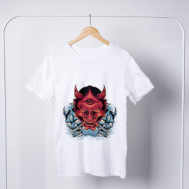 Camiseta Demon Hannya Mask Japonês