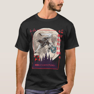 Camiseta Demon Maid Japonês Anime Manga Style