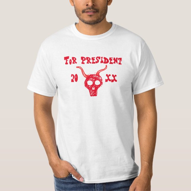 Camiseta Demon Para Presidente 20xx (Frente)