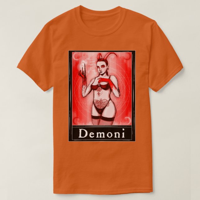 Camiseta Demoni Tarot (Frente do Design)