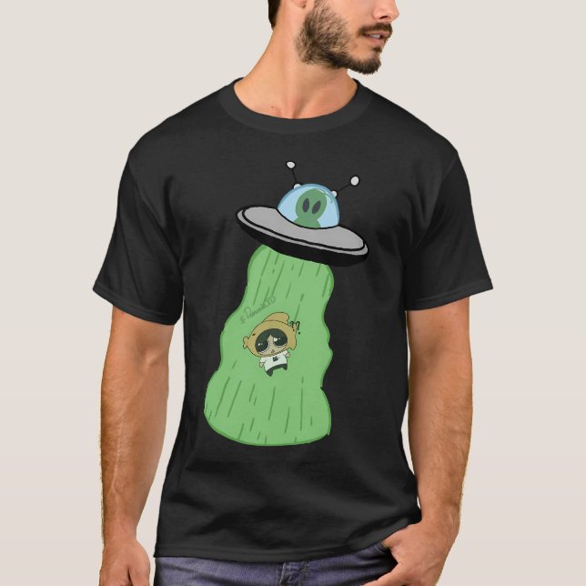 Camiseta Demonia capturada por um Alien (Frente)