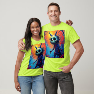 Camiseta Demônio assustador na Design Spooky Woods