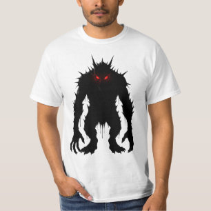 Camiseta Demônio das Sombras Monstro Olhos Vermelhos Terror