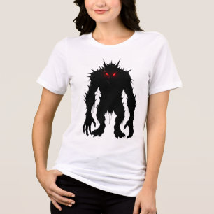 Camiseta Demônio das Sombras Monstro Olhos Vermelhos Terror