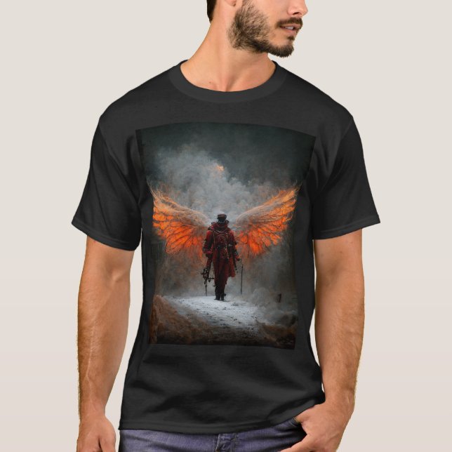 Camiseta Demônio de Incêndio do Vapor (Frente)
