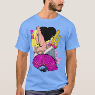 Camiseta demônio do japonês Aestic Geisha Samurai oni