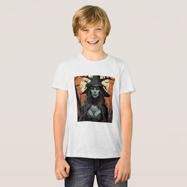 Camiseta demônio feminino gótico (Frente Completa)