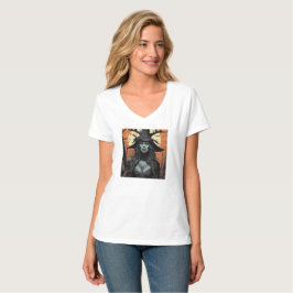 Camiseta demônio feminino gótico