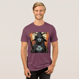 Camiseta demônio feminino gótico