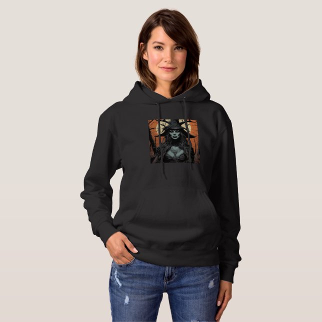 Camiseta demônio feminino gótico (Frente Completa)