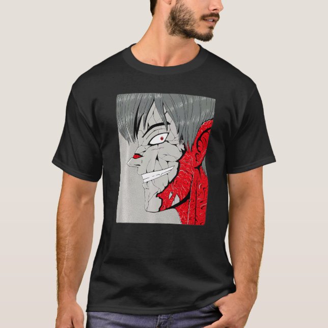 Camiseta Demônio Gráfico de mau (Frente)